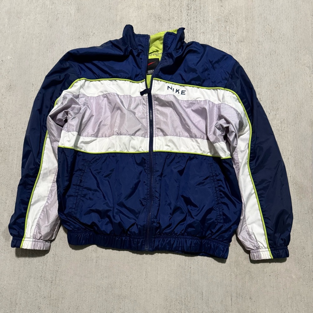 Nike Kids Blue and White Puffer Jacket Youth Size Medium (8-10)